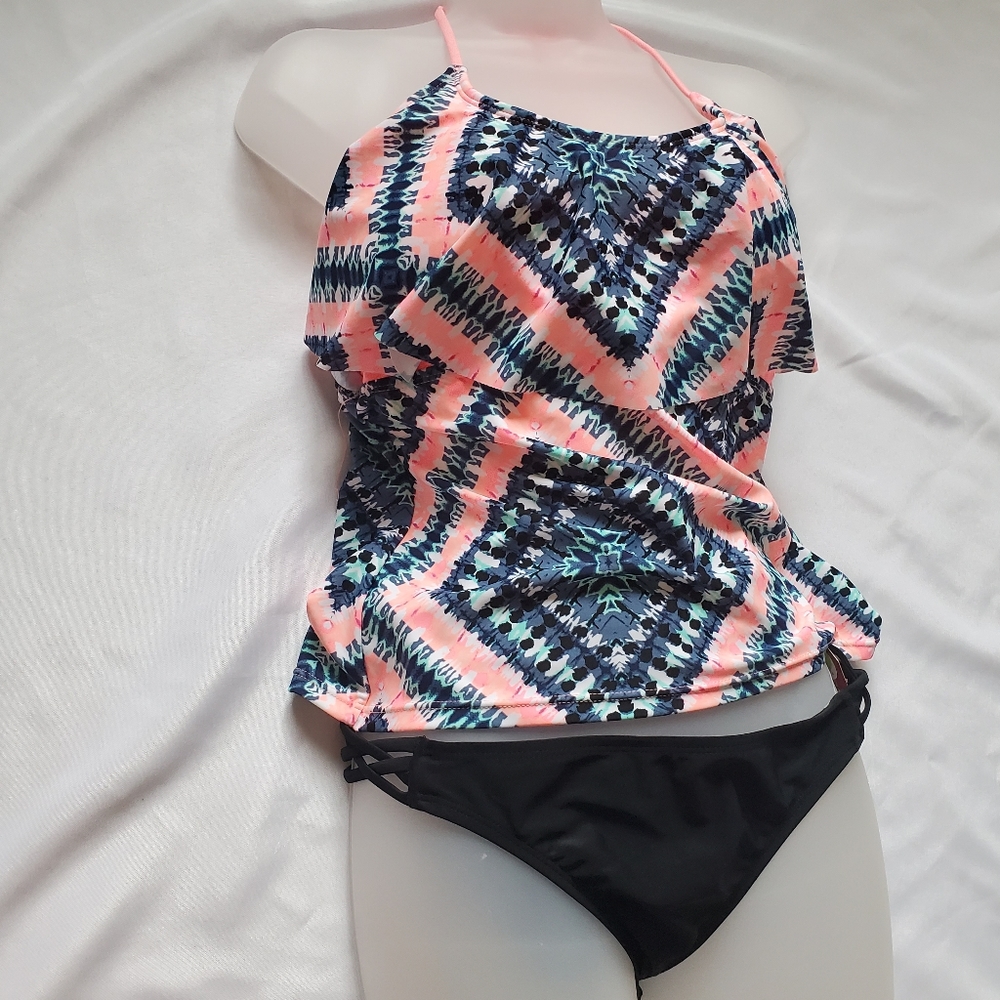 ARIZONA 2 Piece Bikini Swimsuit Coral, Large